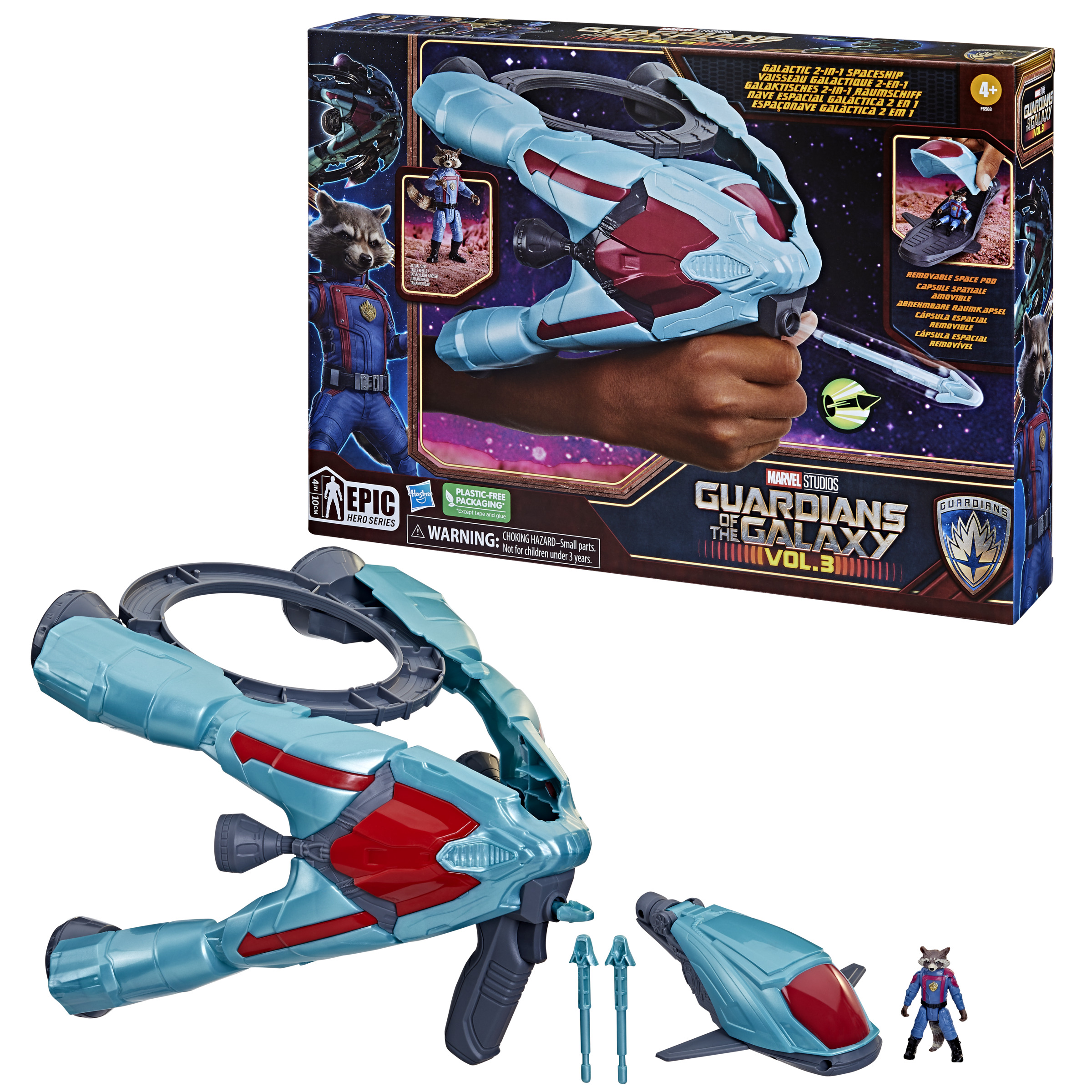 NAVE ESPACIAL GALÁCTICA HASBRO MARVEL GUARDIANES DE LA GALAXIA VOL. 3