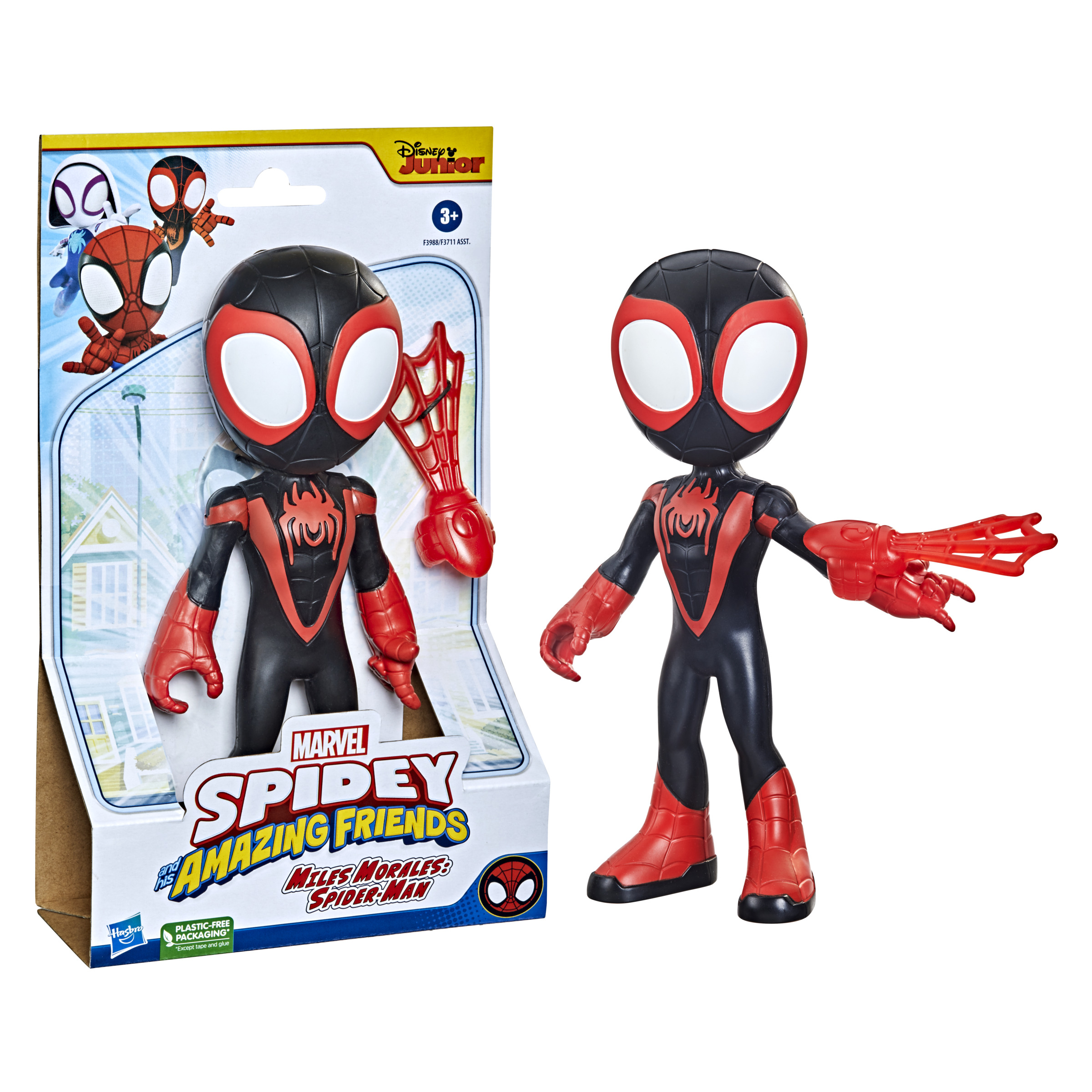 FIGURA GIGANTE HASBRO MARVEL SPIDEY AND HIS AMAZING FRIENDS MILES MORALES