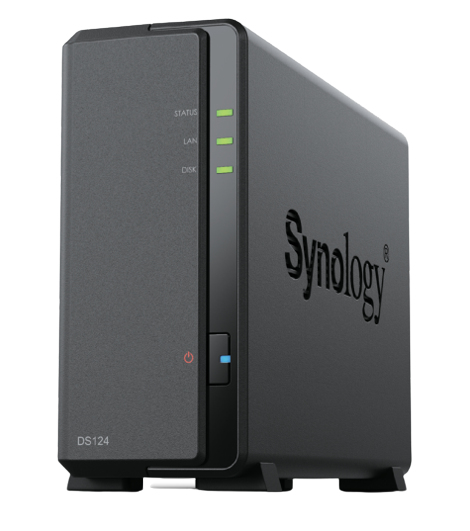 SERVIDOR NAS SYNOLOGY DISK STATION DS124 1GB 1 BAHIAS GIGABIT ETHERNET