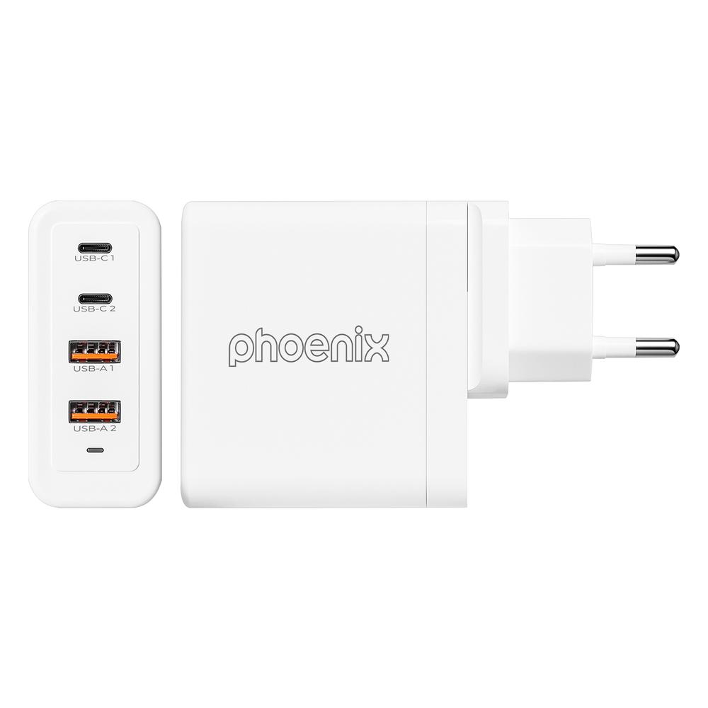 Cargador Tipo C 100W GaN Phoenix Universal para Portatil Tablet o Smartphone Carga rapida