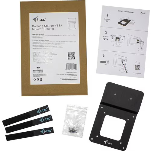 SOPORTE DE MONTAJE I-TEC PARA BASE DE CONEXION, MONITOR, TV - 75 X 75, 100 X 100 - METALICO