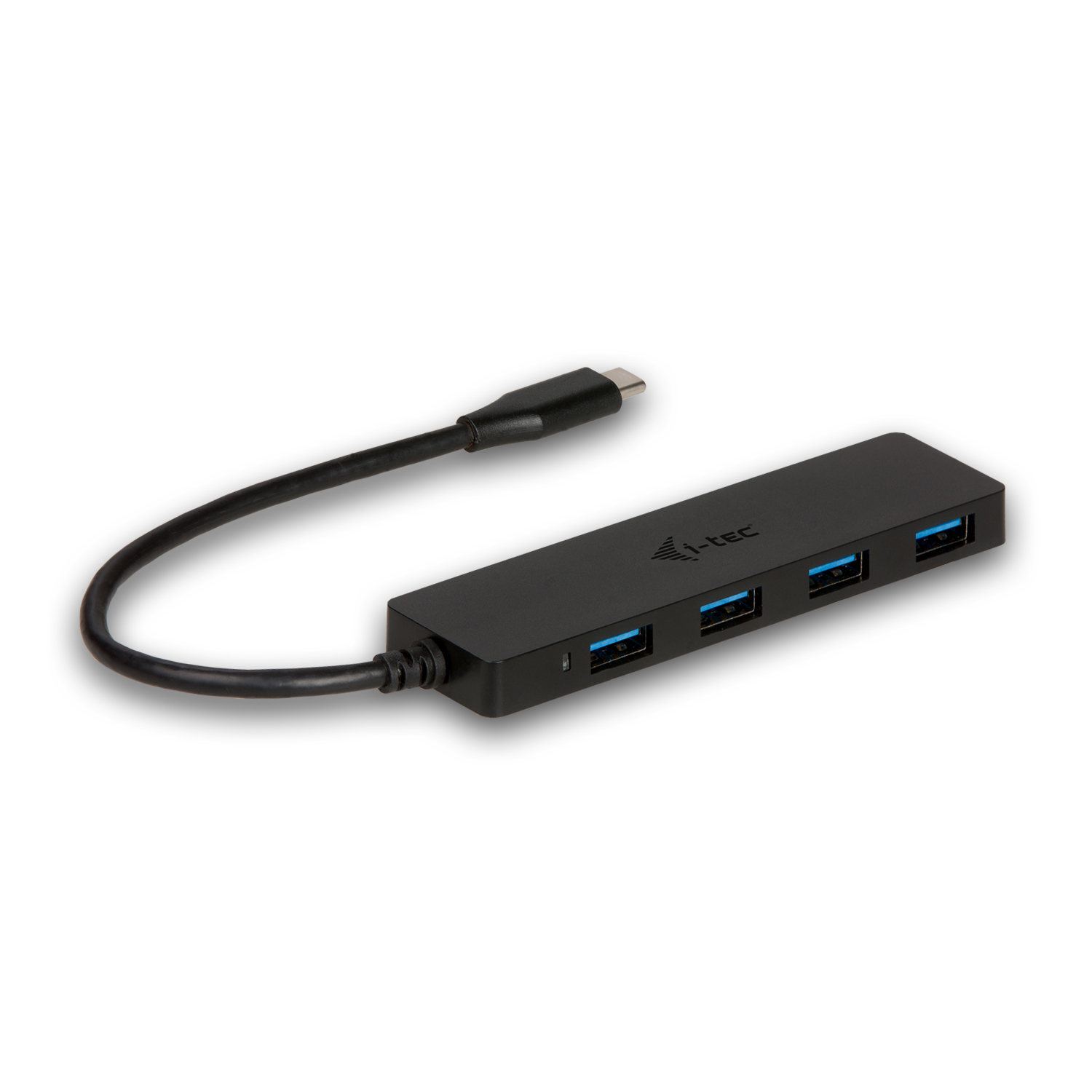 HUB I-TEC USB-C DELGADO CON 4 PUERTOS USB 3.0 CON CABLE INTEGRADO 20CM