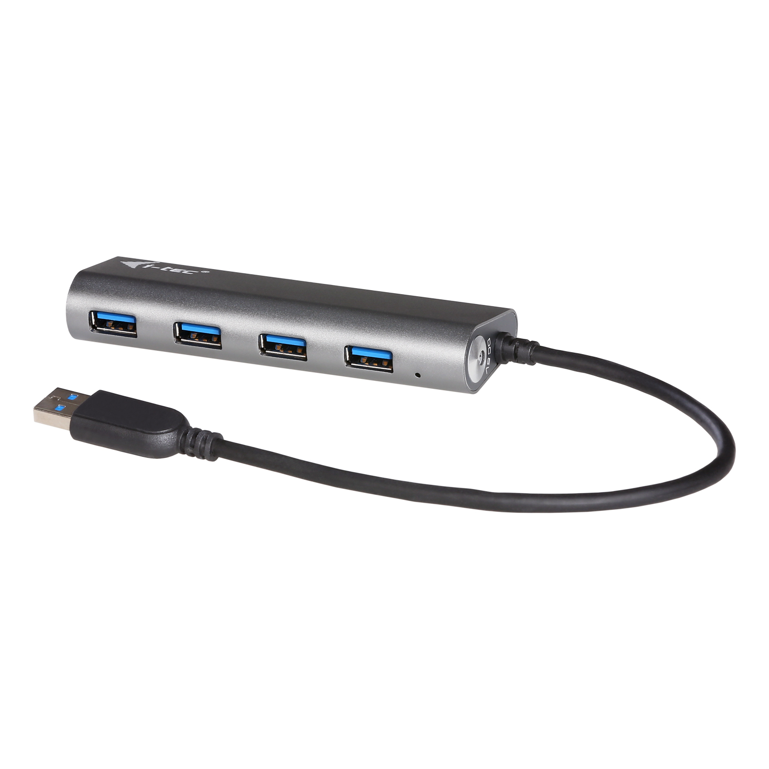 HUB I-TEC USB 3.0 CON 4 PUERTOS USB 3.0 METALICO CON ADAPTADOR DE ALIMENTACION