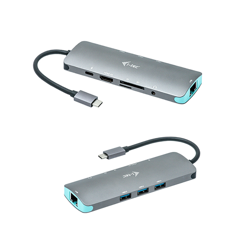 NANO DOCKING STATION I-TEC USB-C 4K CON LAN Y POWER DELIVERY 100W