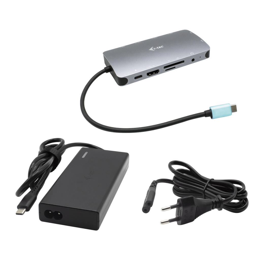 NANO DOCK I-TEC USB-C METAL DMI/VGA WITH LAN + UNIVERSAL CHARGER 77 W