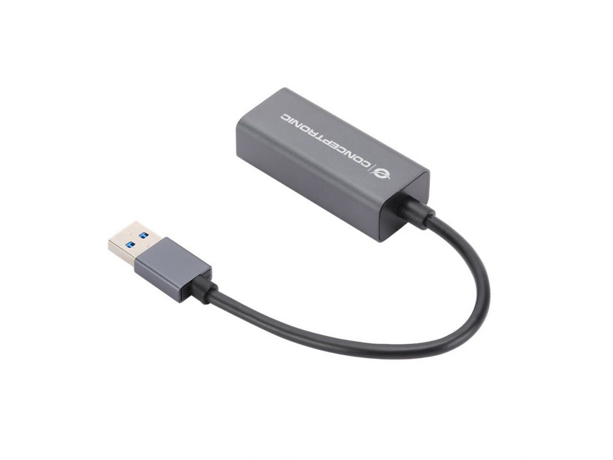 ADAPTADOR USB 3.2 A RJ45 CONCEPTRONIC MACHO-HEMBRA / COMPATIBLE CON NINTENDO SWITCH