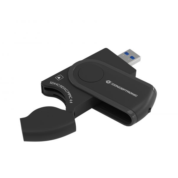 LECTOR DE TARJETAS EXTERNO USB 3.0 4 EN 1 CONCEPTRONIC BIAN04B SD/SDHC/SDXC MICRO SD/ T FLASH