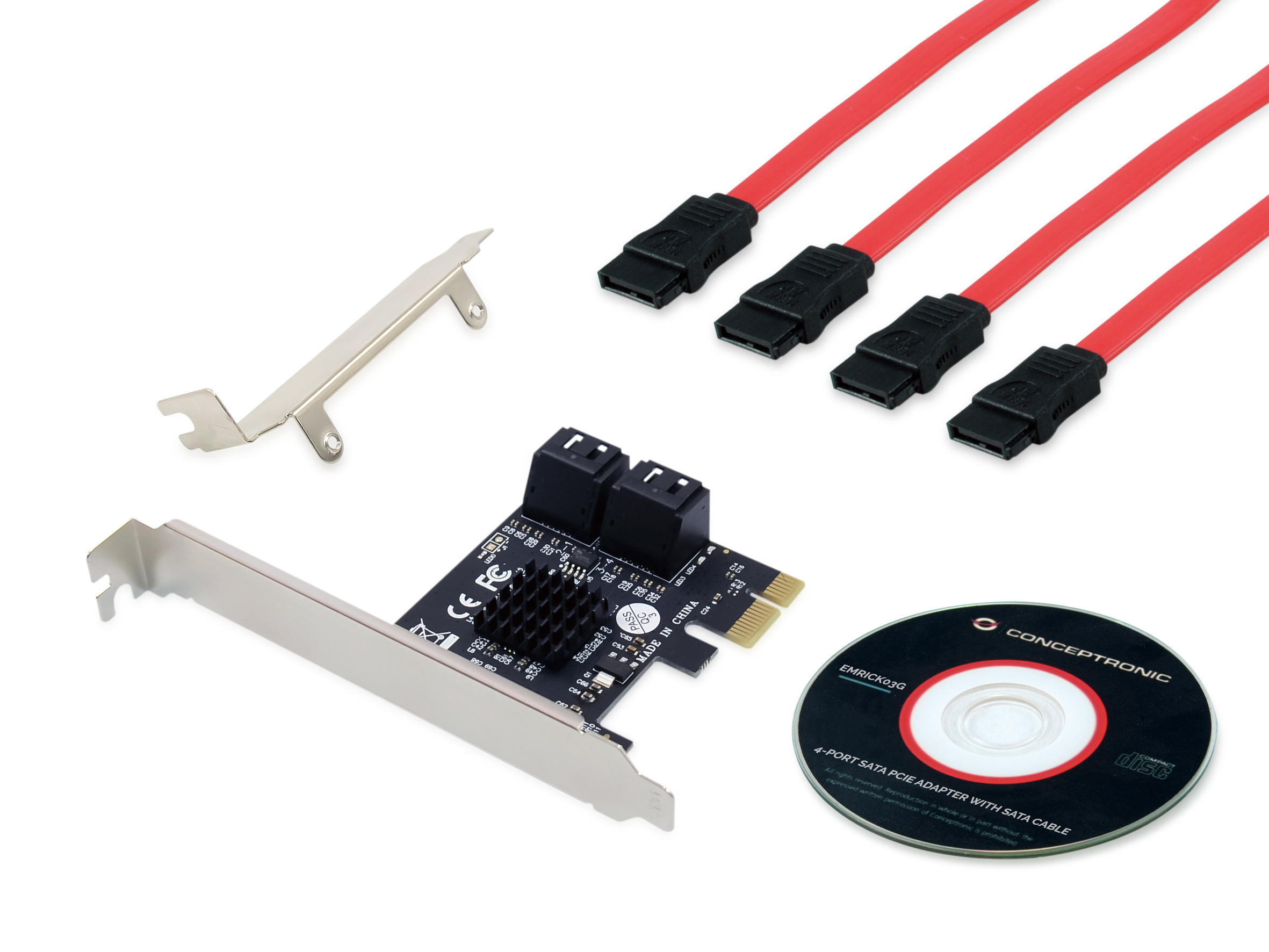 TARJETA CONTROLADORA CONCEPTRONIC EMRICK03G PCI EXPRESS / 4 X SATA 3