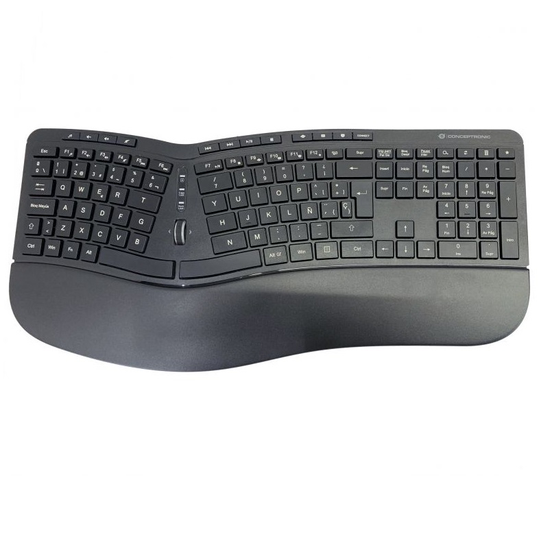 KIT TECLADO + MOUSE RATON CONCEPTRONIC ORAZIO02 WIRELESS INALAMBRICO ERGONOMICO