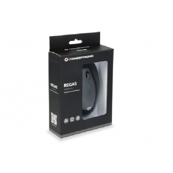 MOUSE RATON CONCEPTRONIC REGAS01B OPTICO/ USB/ 1200DPI