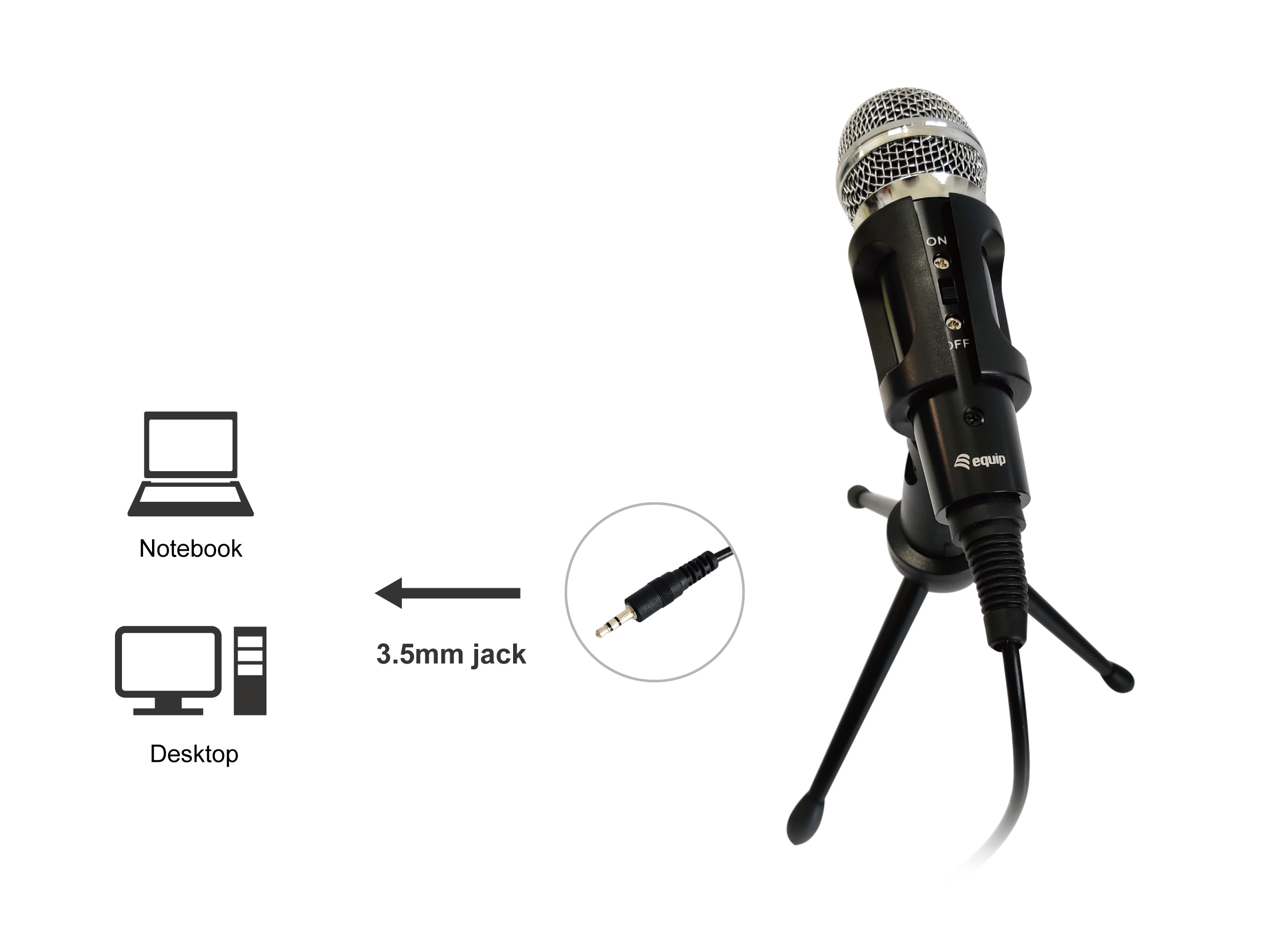 MICROFONO SOBREMESA EQUIP LIFE 245341