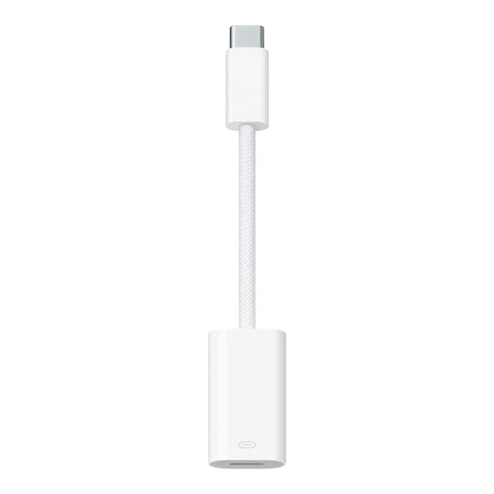 ADAPTADOR LIGHTNING A USB TIPO C APPLE MACHO-HEMBRA BLANCO