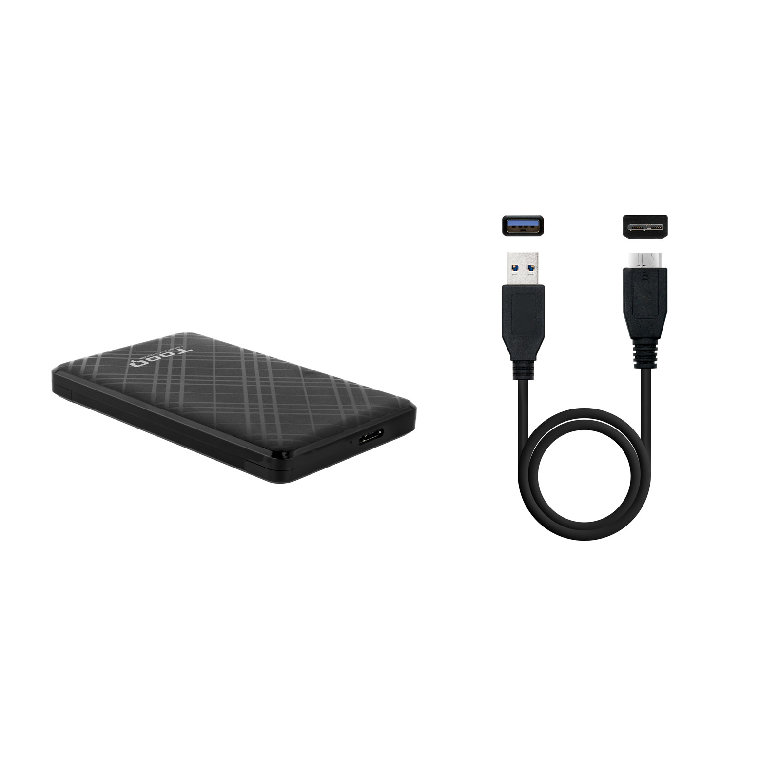CARCASA DISCO DURO TOOQ TQE-2500B 2.5" USB TIPO B NEGRA
