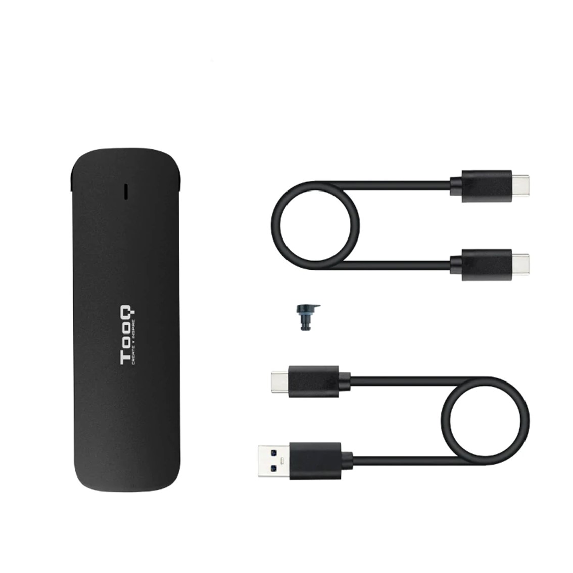 CARCASA DISCO DURO TOOQ TQE-2201R PARA SSD M.2 USB-C NEGRA