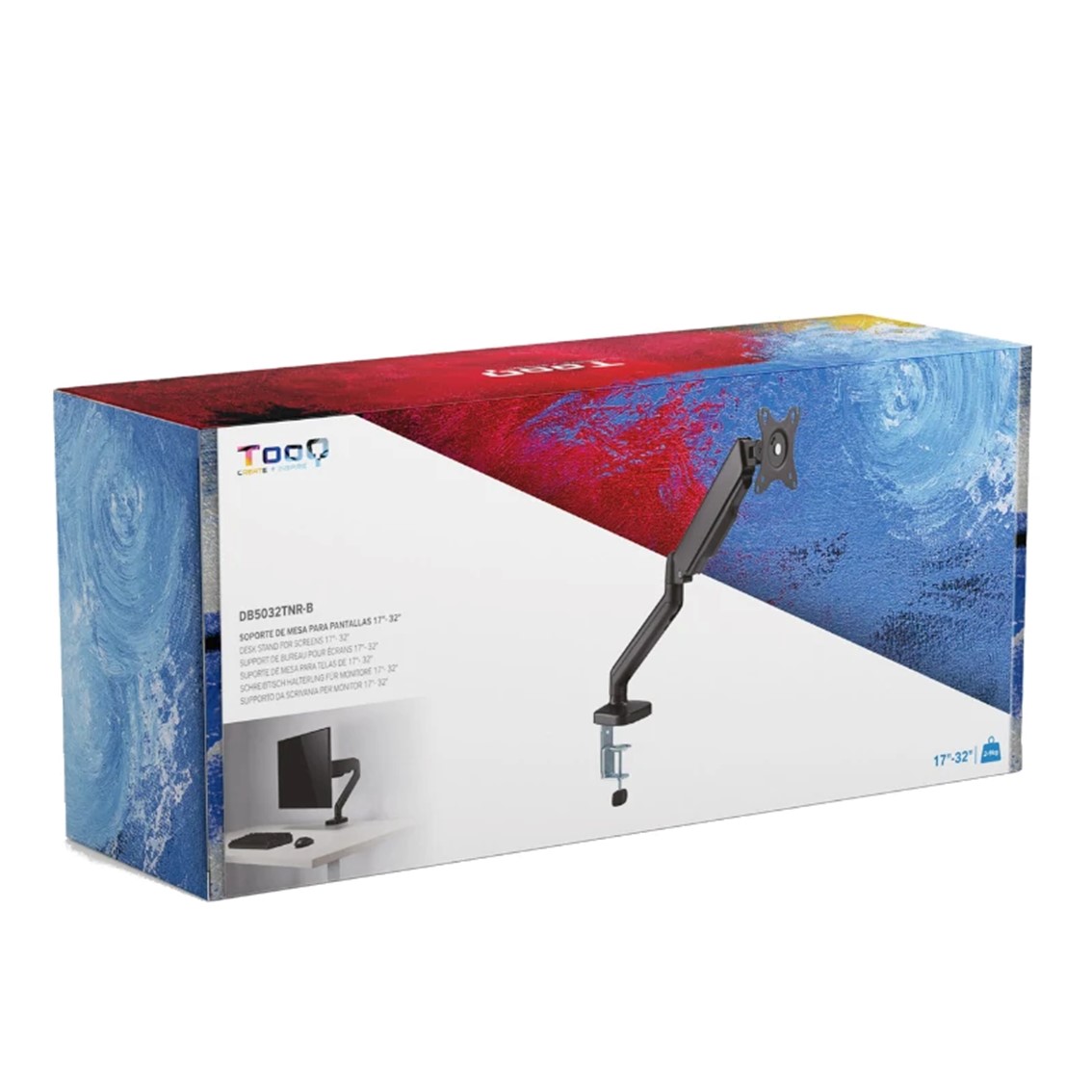 SOPORTE MESA TOOQ HASTA 32" 100X100 MAX 9KG