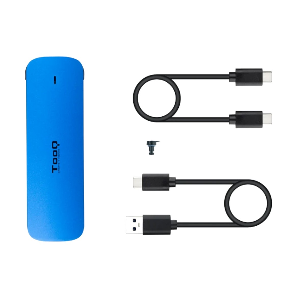 CARCASA DISCO DURO TOOQ TQE-2201R PARA SSD M.2 USB-C AZUL