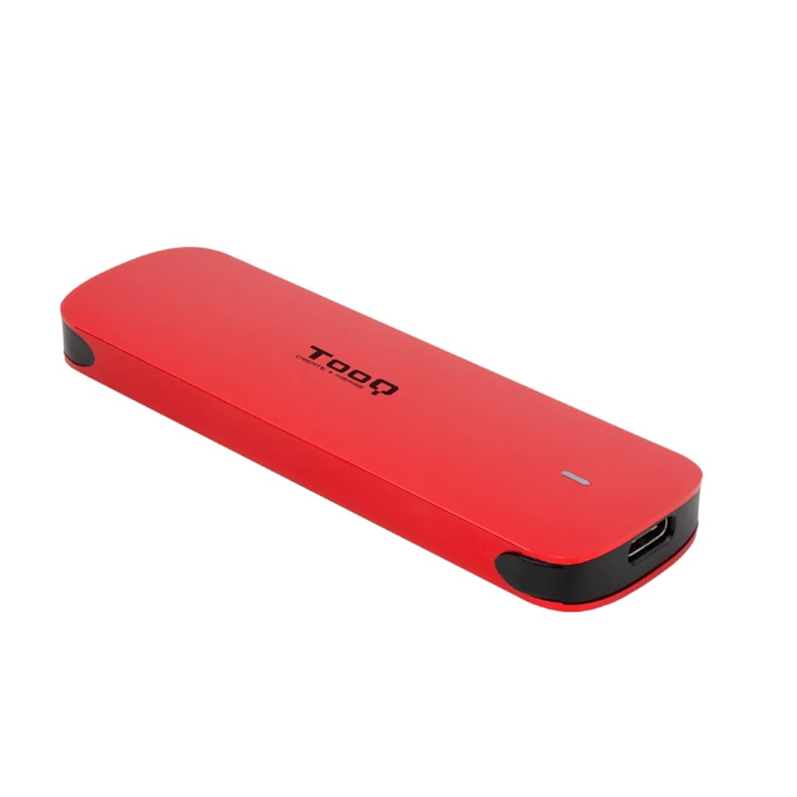 CARCASA DISCO DURO TOOQ TQE-2201R PARA SSD M.2 USB-C ROJA