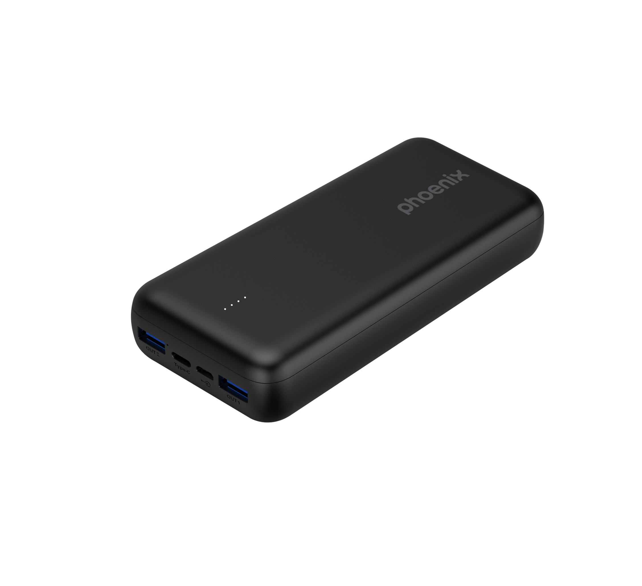 Phoenix Powerbank bateria externa 20000mAh con 2 USB Carga Rapida y 1 USB tipo C PD