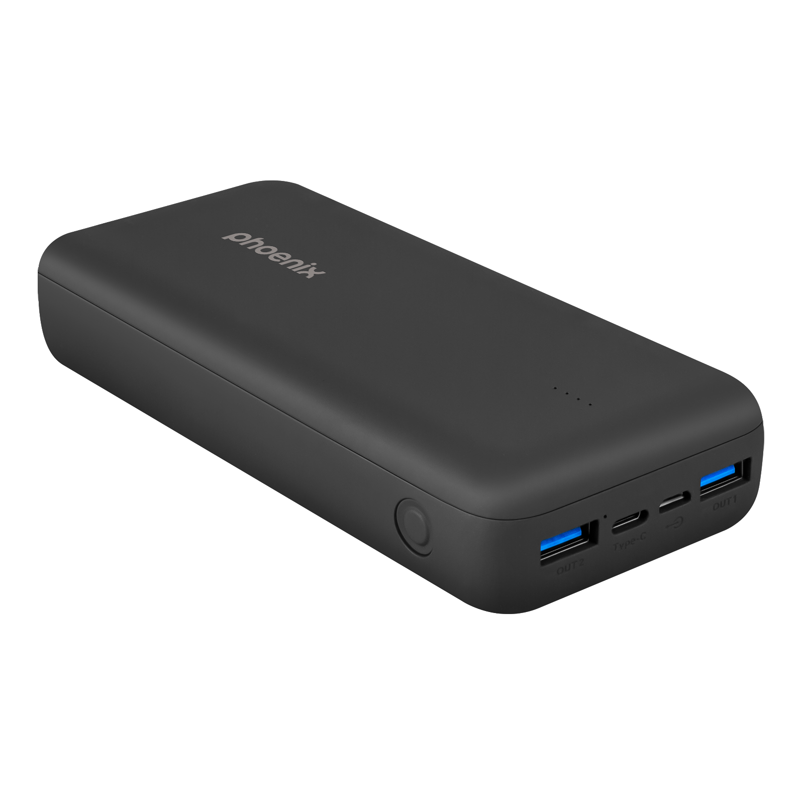 Phoenix Powerbank bateria externa 20000mAh con 2 USB Carga Rapida y 1 USB tipo C PD