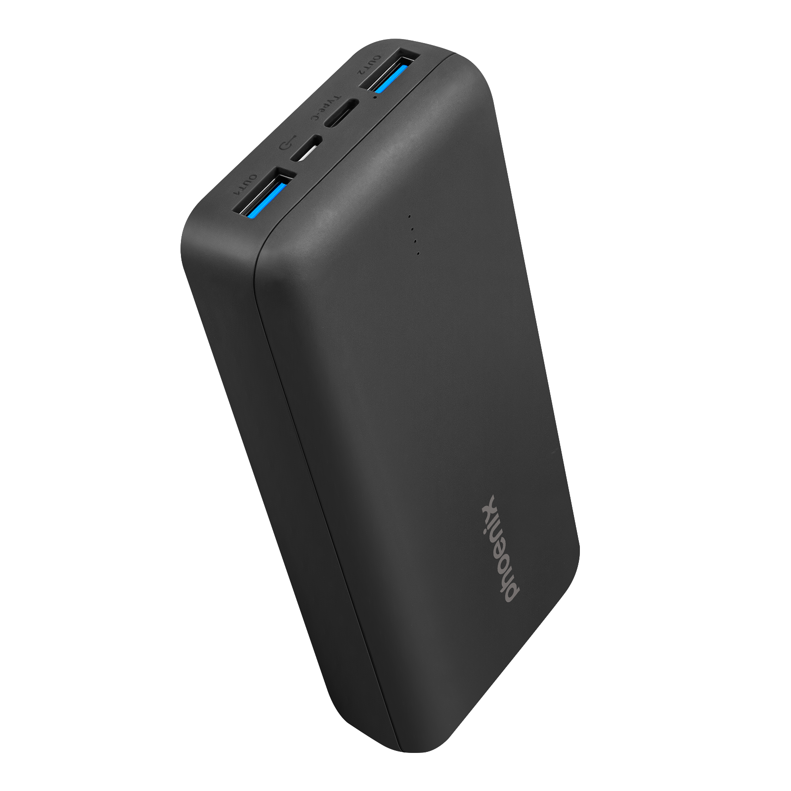 Phoenix Powerbank bateria externa 20000mAh con 2 USB Carga Rapida y 1 USB tipo C PD