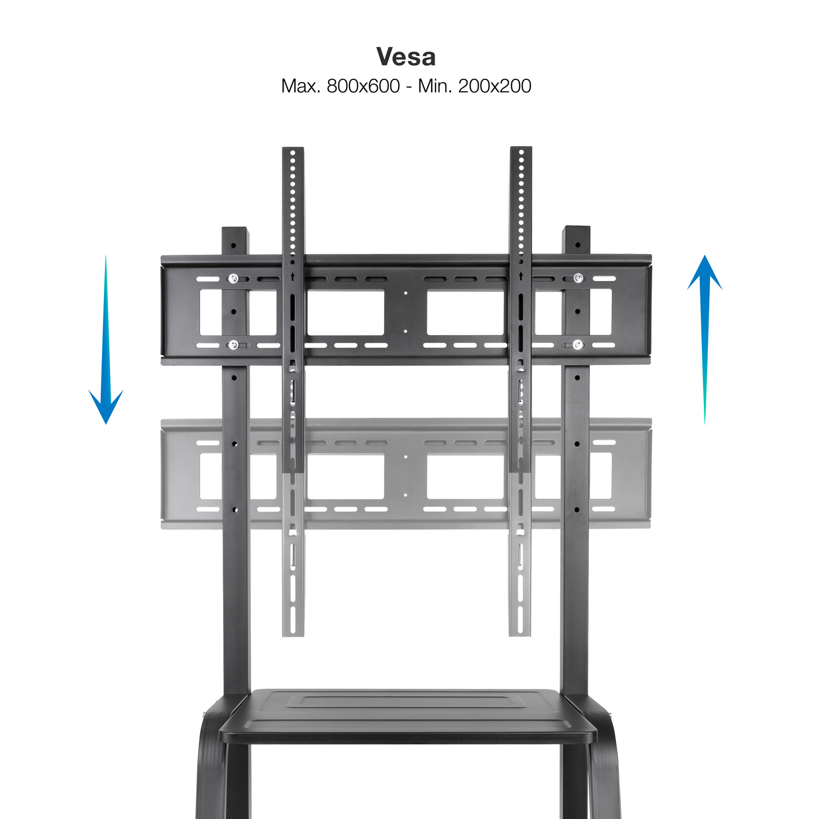 SOPORTE SUELO TOOQ RUEDAS COLOSO 37-100"