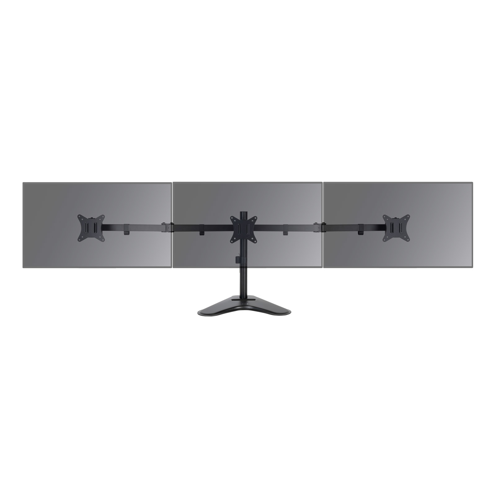 SOPORTE MESA TOOQ 3 PANTALLAS GIRA INCLI 3 BRAZOS 17-27 NEGRO