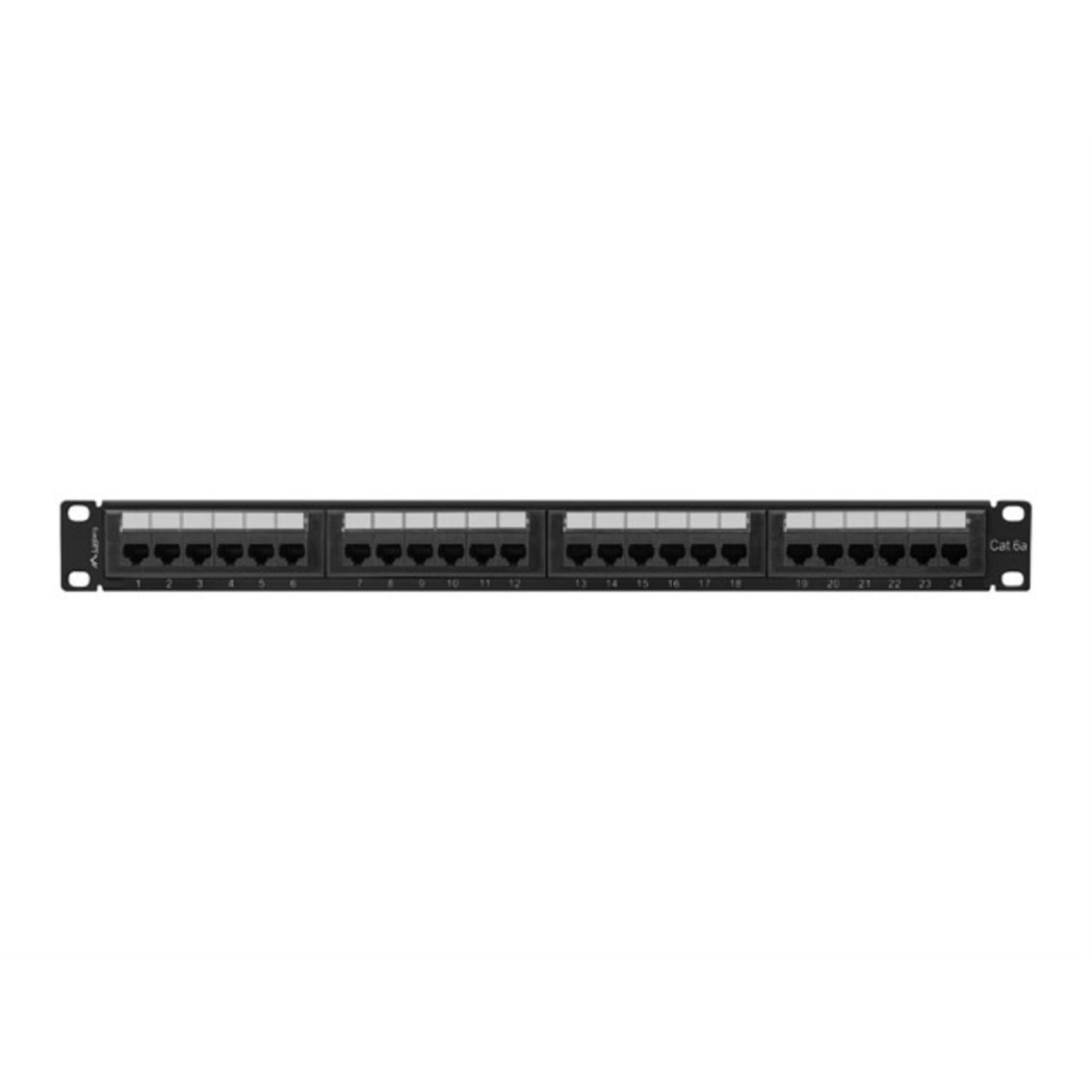 PATCH PANEL LANBERG 24 PUERTOS 1U CAT.6A UTP 19" NEGRO