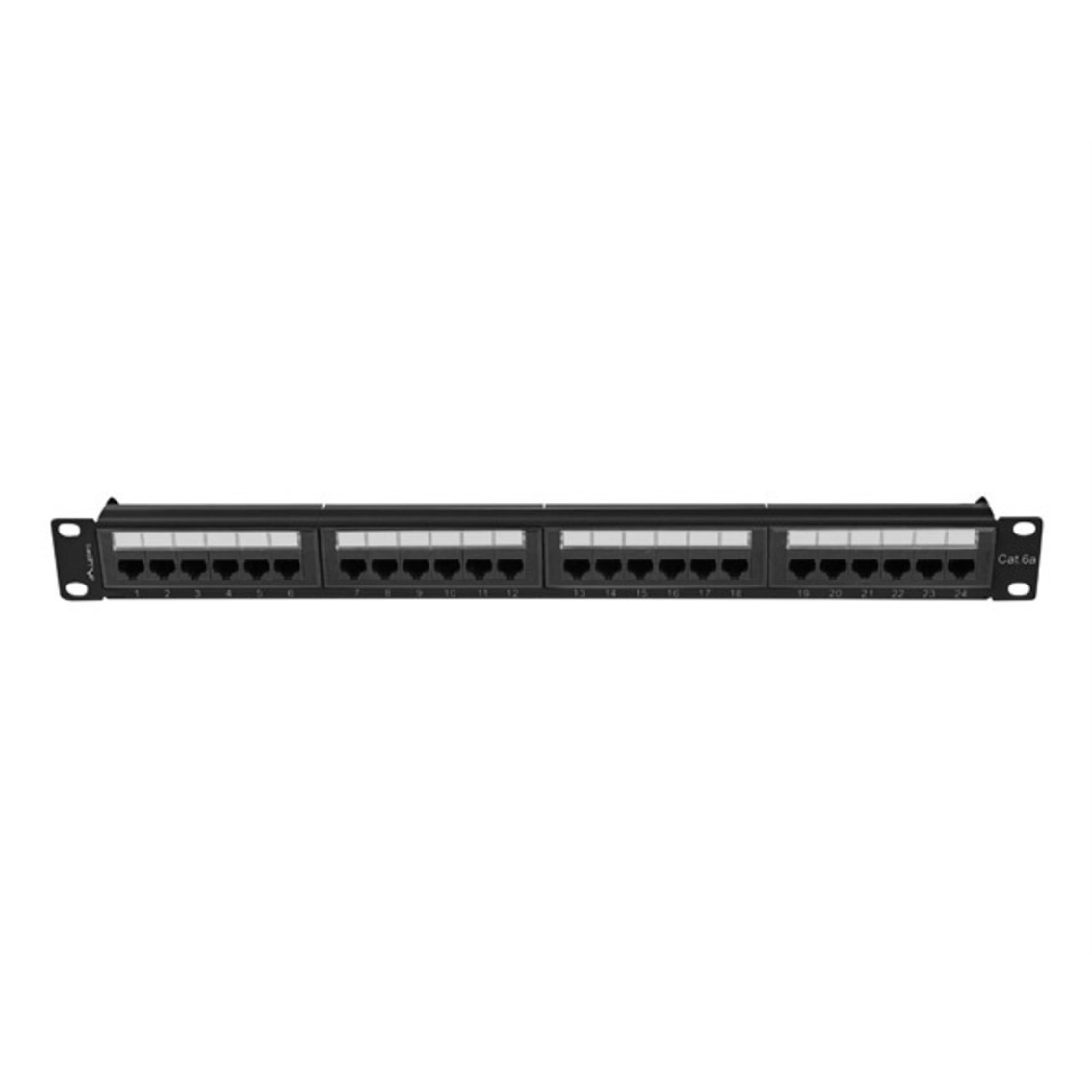 PATCH PANEL LANBERG 24 PUERTOS 1U CAT.6A UTP 19" NEGRO