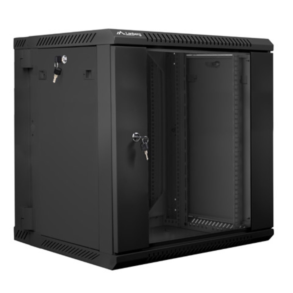 ARMARIO LANBERG MURAL DOBLE SECCION RACK 19" 12U/600X600 NEGRO