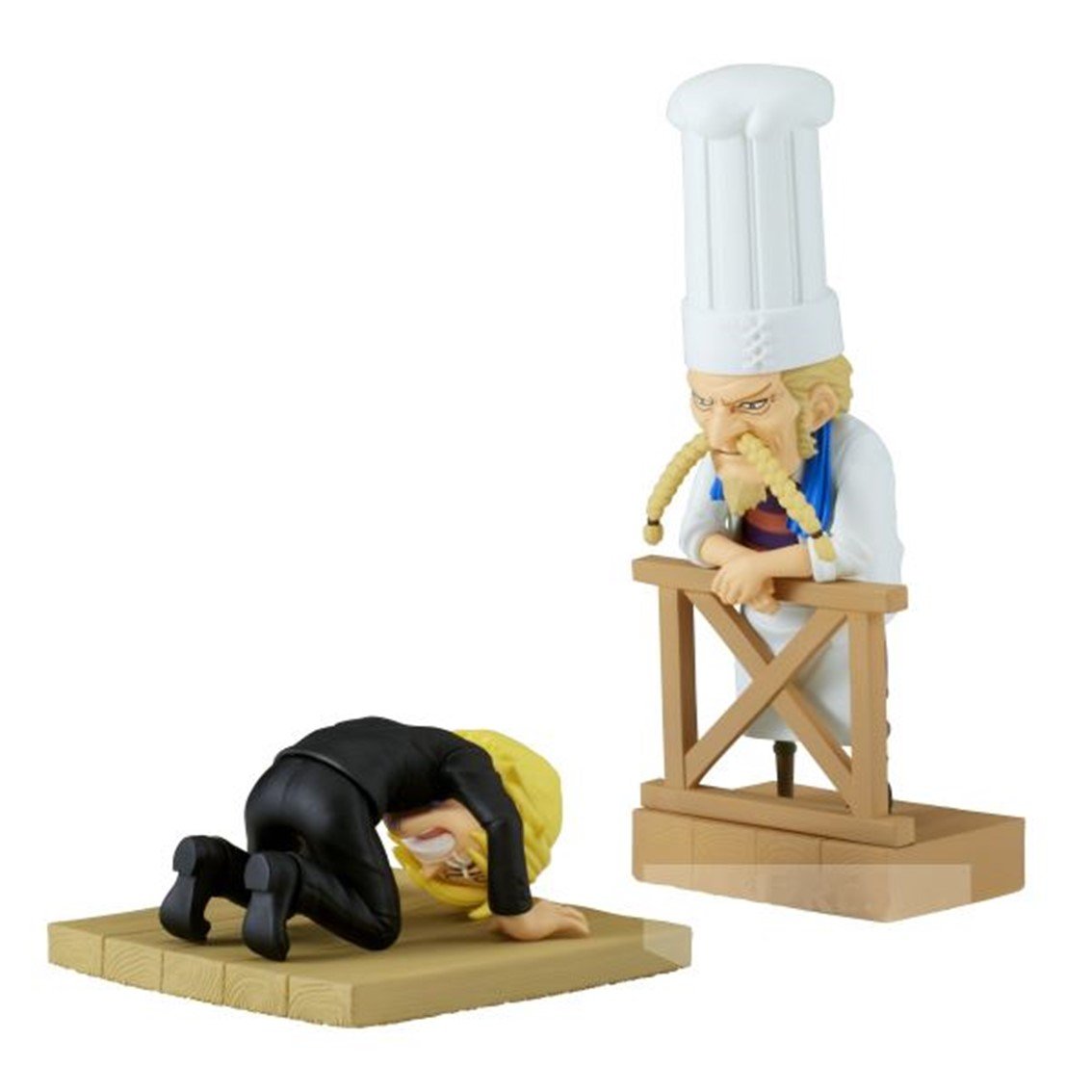 FIGURA BANPRESTO ONE PIECE WORLD COLLECTABLE FIGURE LOG STORIES SANJI & ZEFF 8CM