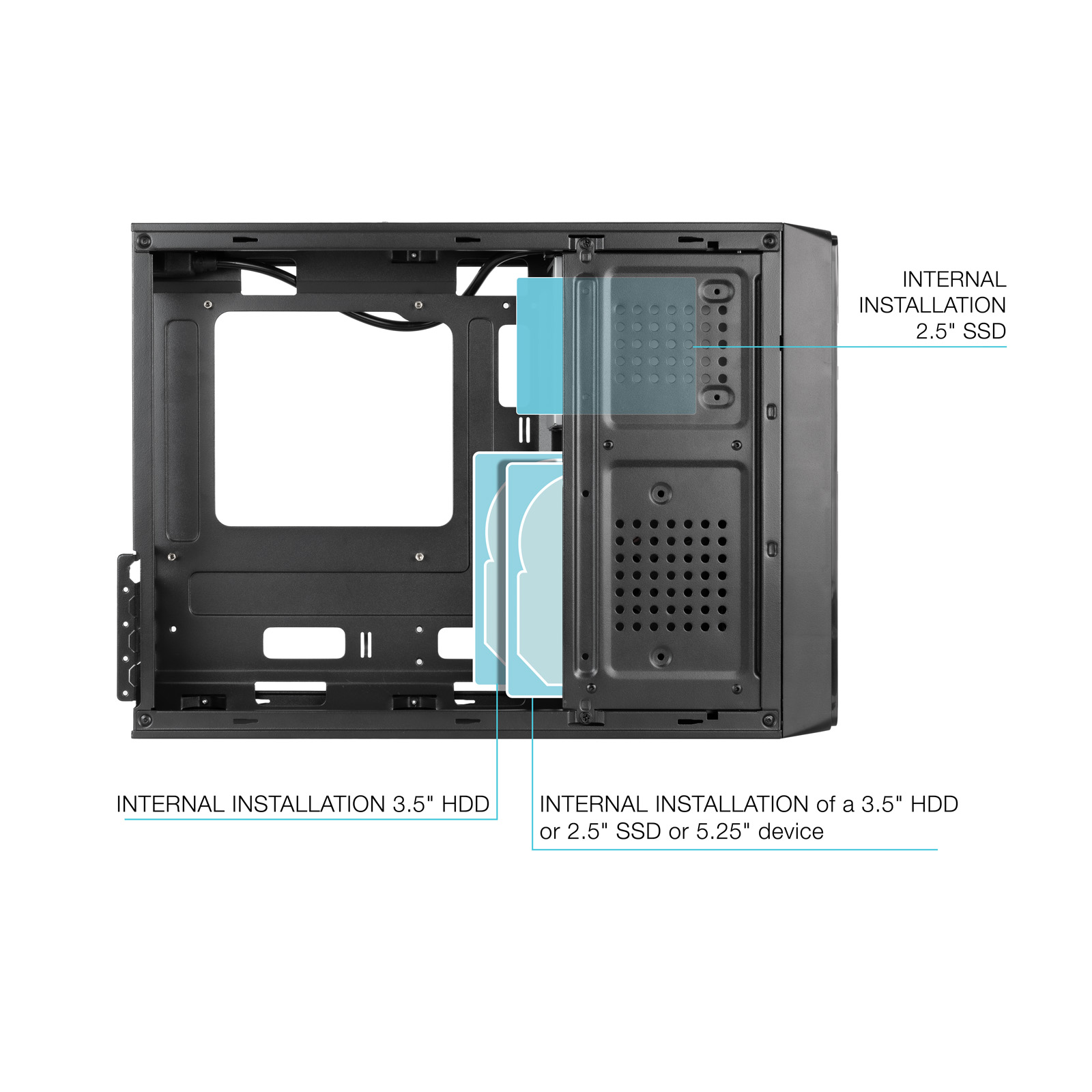 CAJA ORDENADOR TOOQ TQC-3007U3CD M-ATX 500W