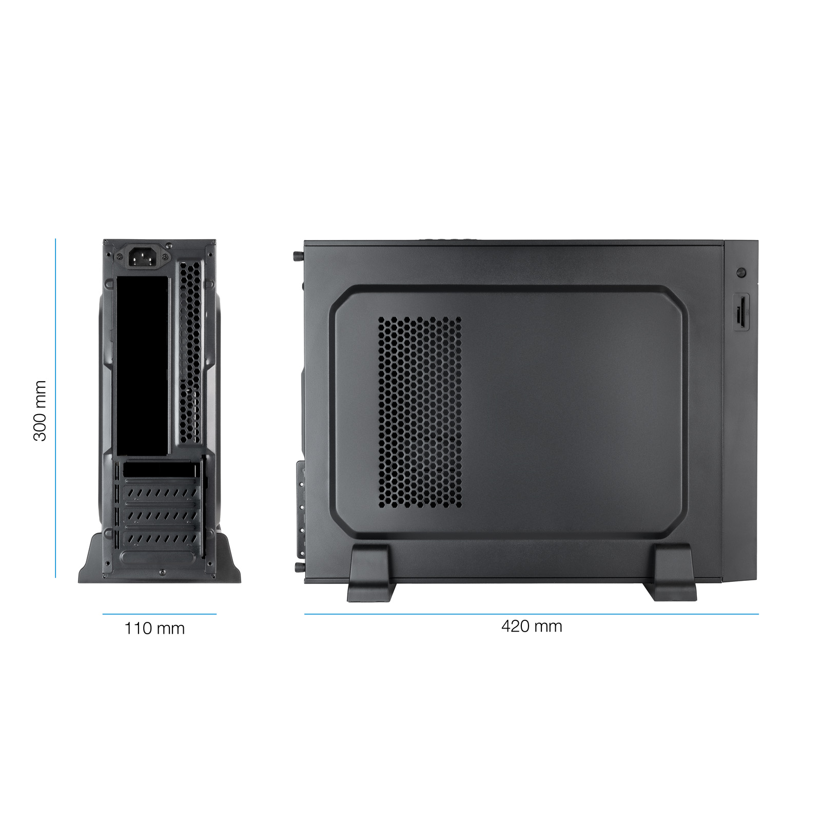 CAJA ORDENADOR TOOQ SLIM MATX TQC-3008U3CD 500W LECTOR TARJETAS