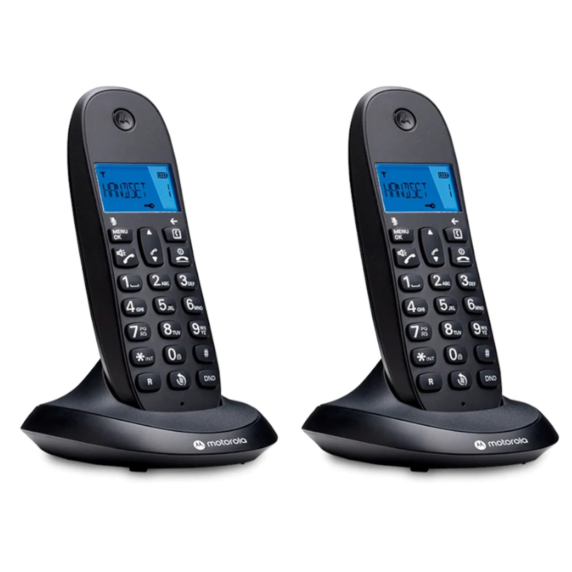 TELEFONO FIJO INALAMBRICO MOTOROLA C1002 CB+ NEGRO