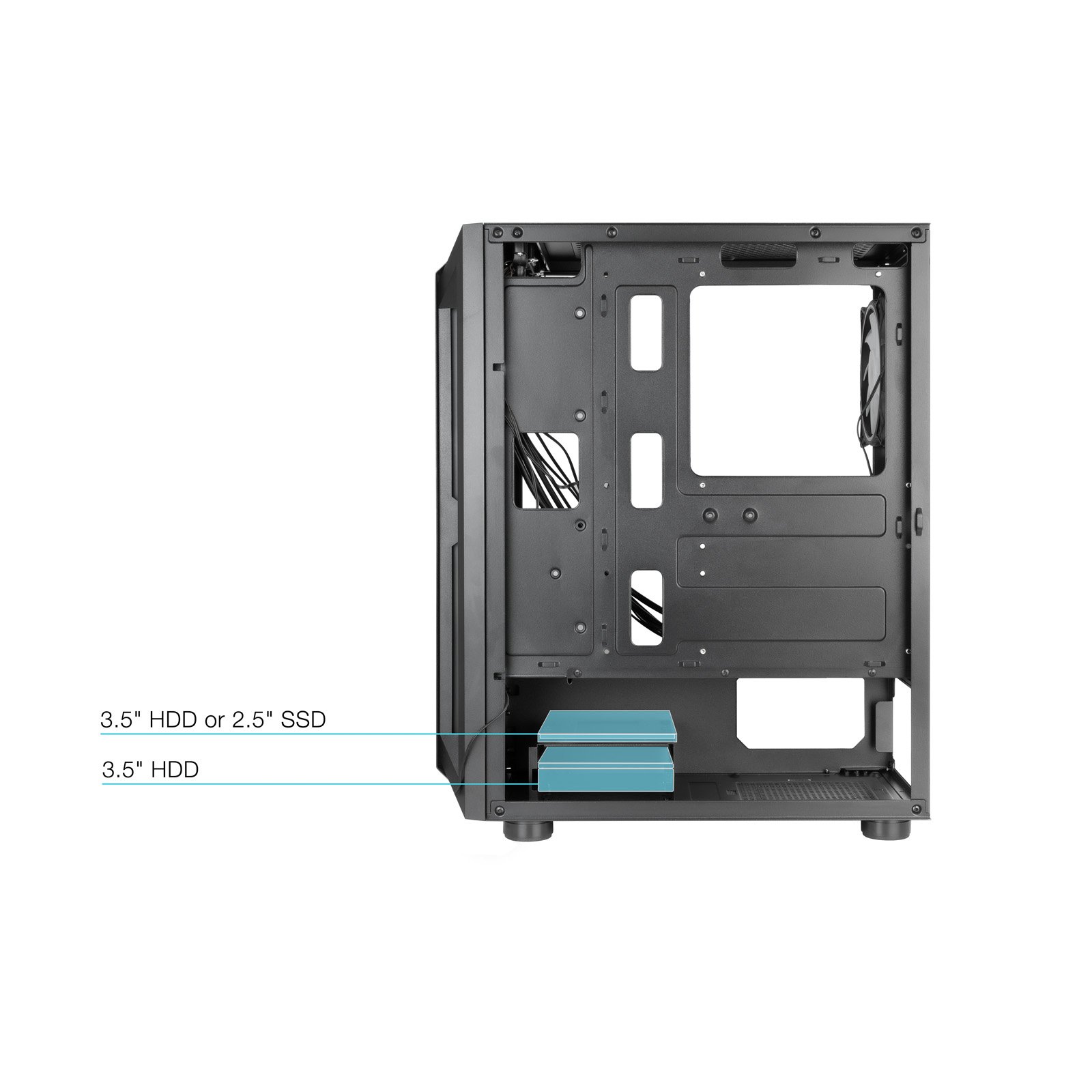 CAJA SEMITORRE GAMING TOOQ TQGCC101-B RAGNAROK NEGRA