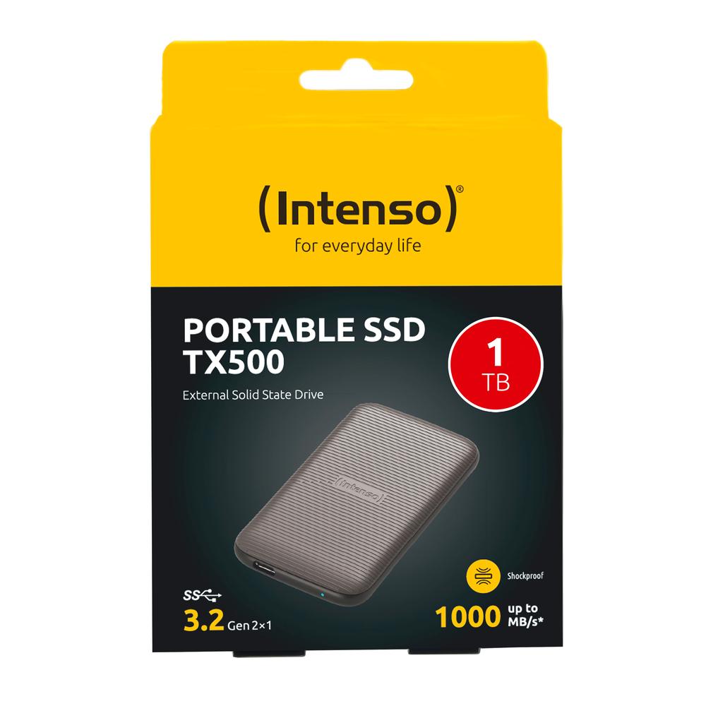 DISCO DURO EXTERNO SOLIDO SSD INTENSO TX500 1TB USB-C