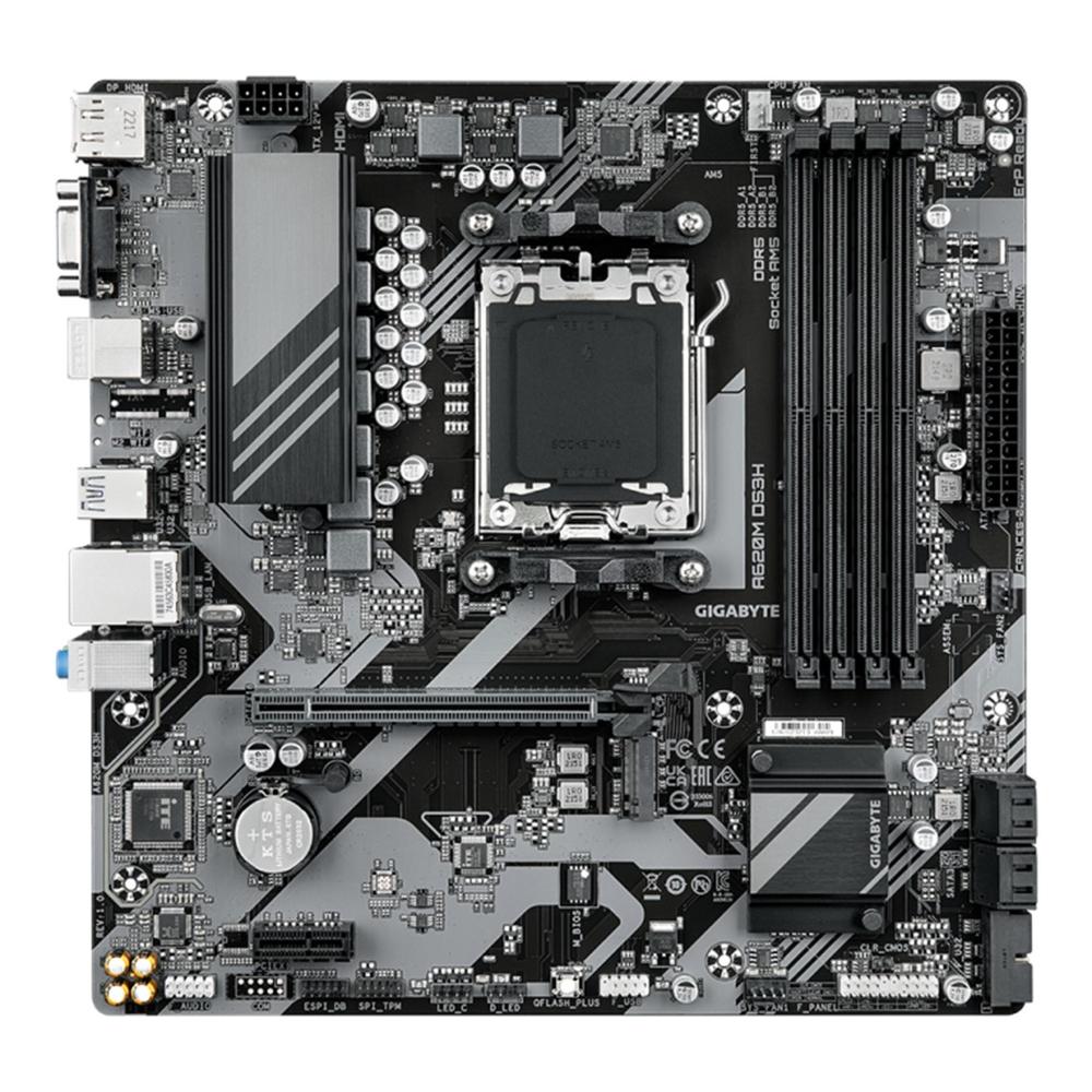 PLACA BASE GIGABYTE A620M DS3H AM5 MICRO ATX 4 X DDR5