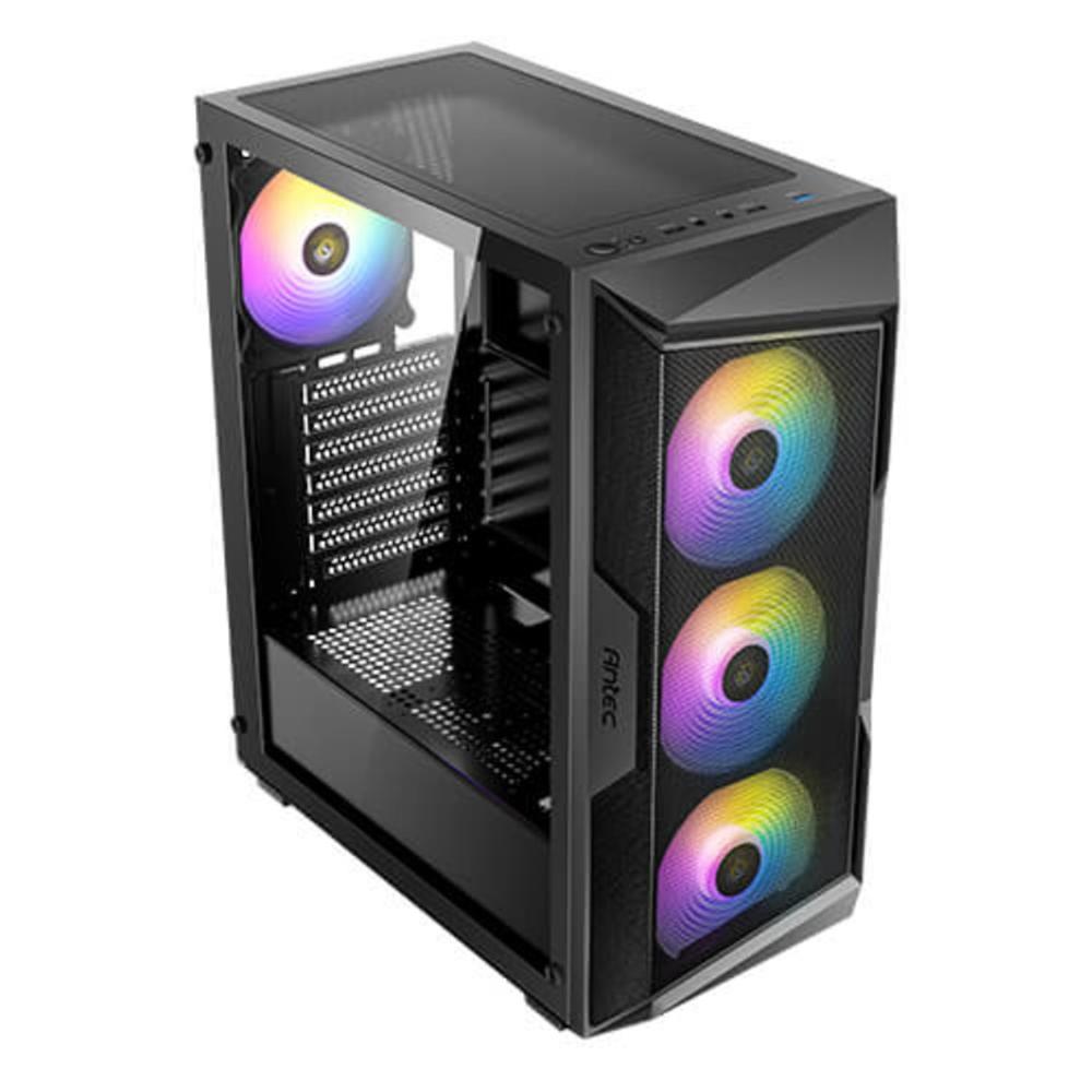 CAJA ORDENADOR GAMING ANTEX AX61 MICRO ATX ARGB CRISTAL TEMPLADO NEGRO