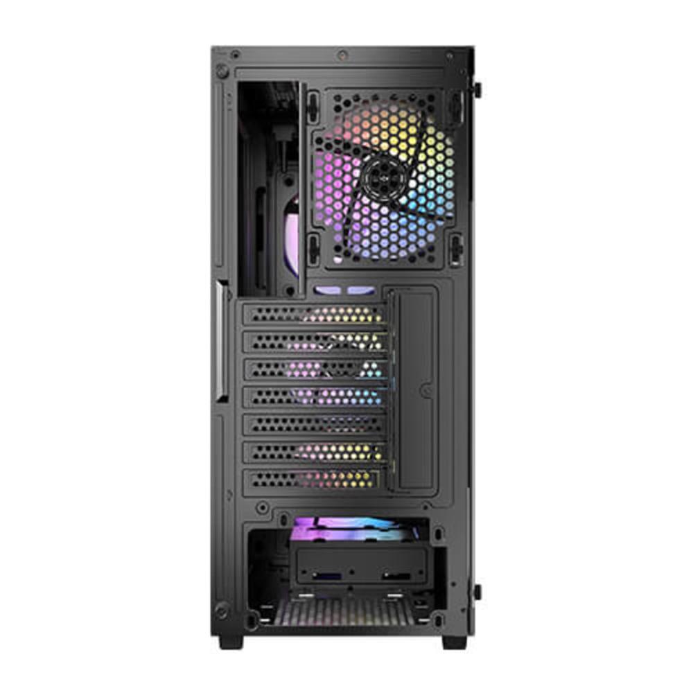 CAJA ORDENADOR GAMING ANTEX AX61 MICRO ATX ARGB CRISTAL TEMPLADO NEGRO