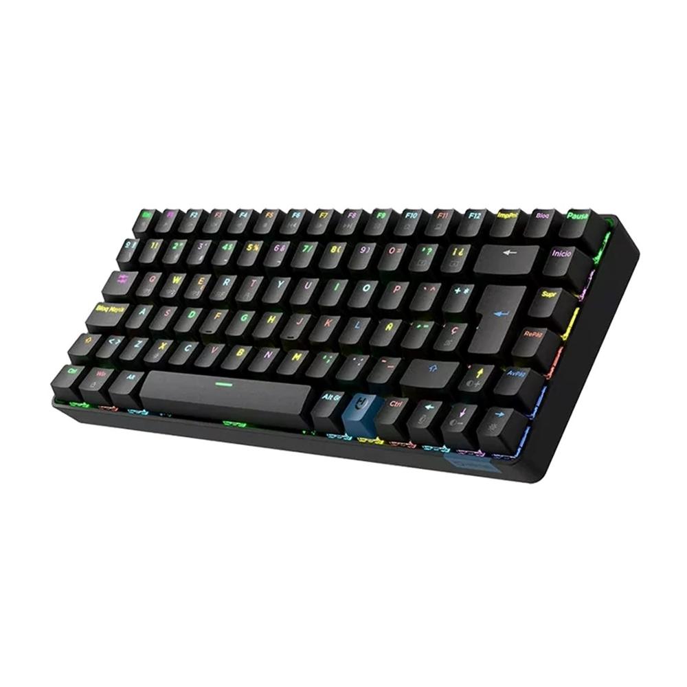 TECLADO GAMING HIDITEC GM1K SWITCHES BROWN NEGRO