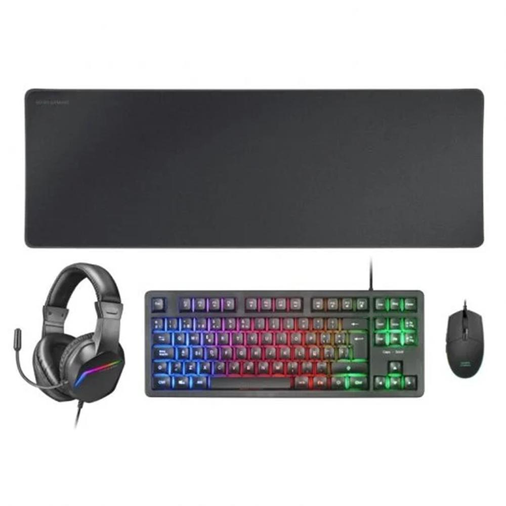 COMBO MARS GAMING MCP-RGB3 4 EN 1 NEGRO