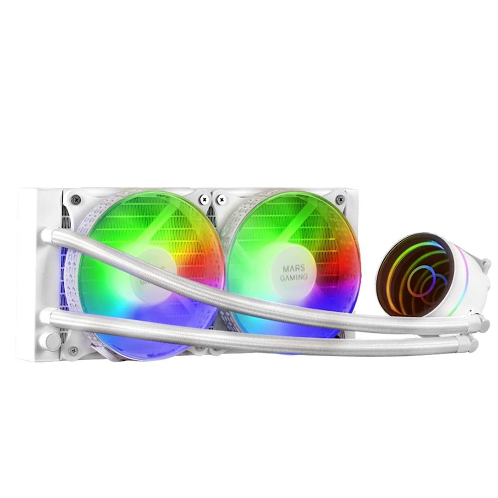 KIT REFRIGERACION LIQUIDA MARS GAMING MLONE240W FRGB 240MM