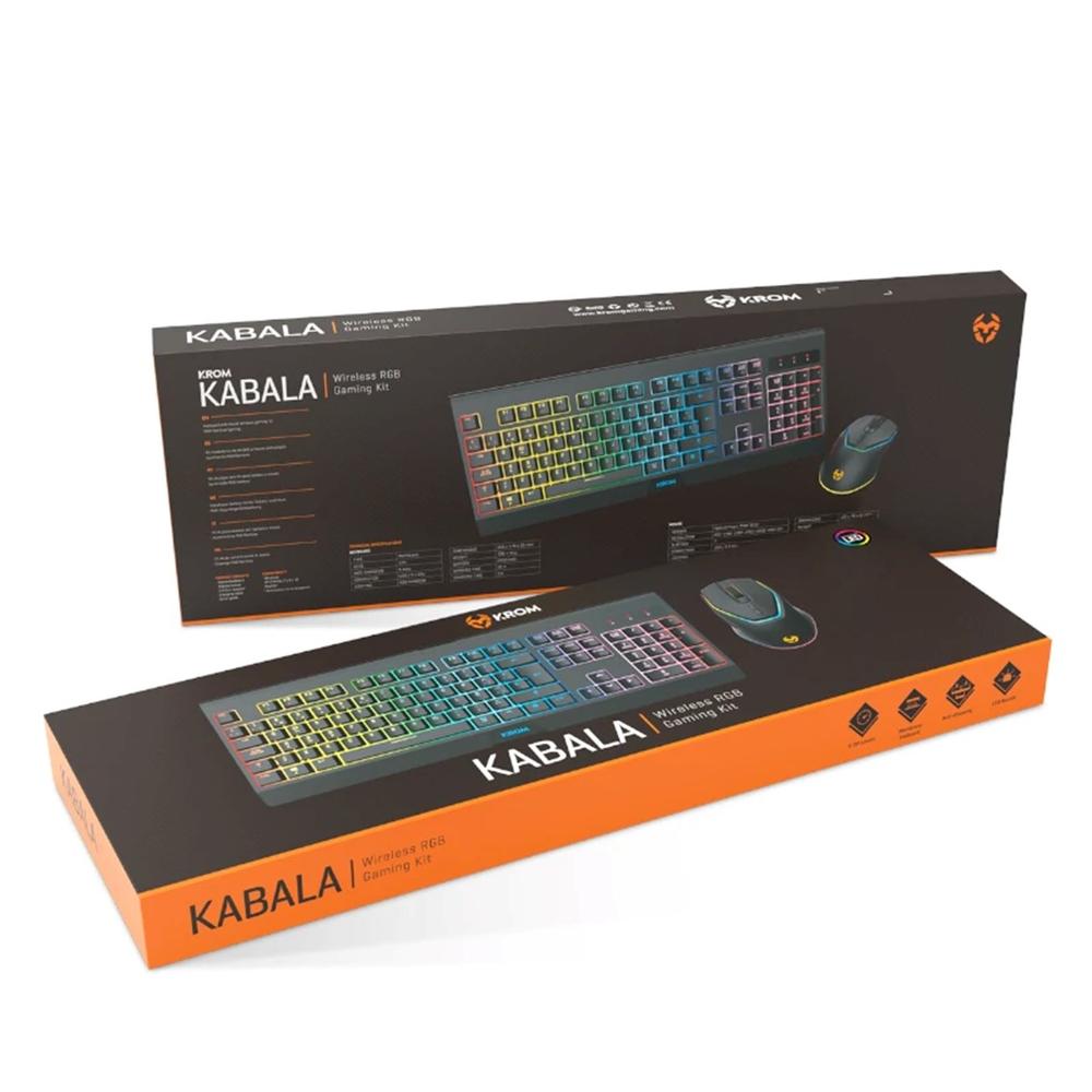 TECLADO + RATON KROM KABALA INALAMBRICO