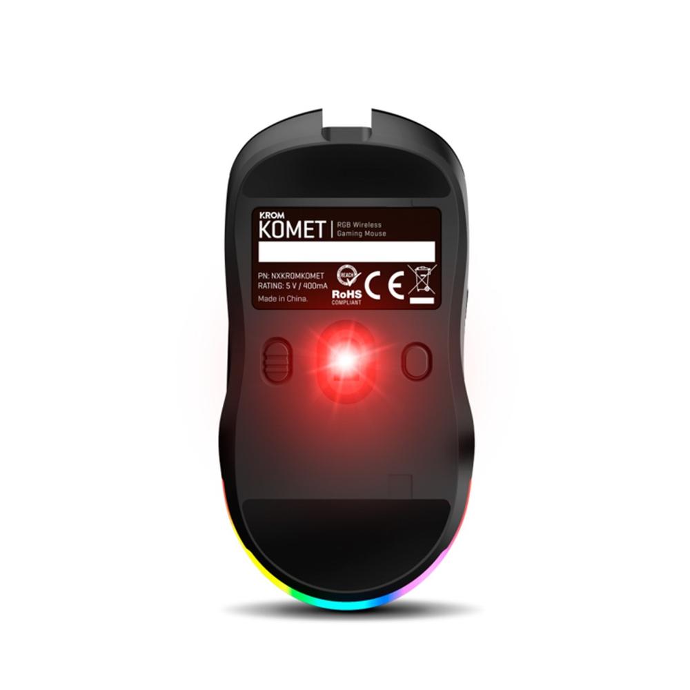 RATON INALAMBRICO GAMING KROM KOMET RGB NEGRO