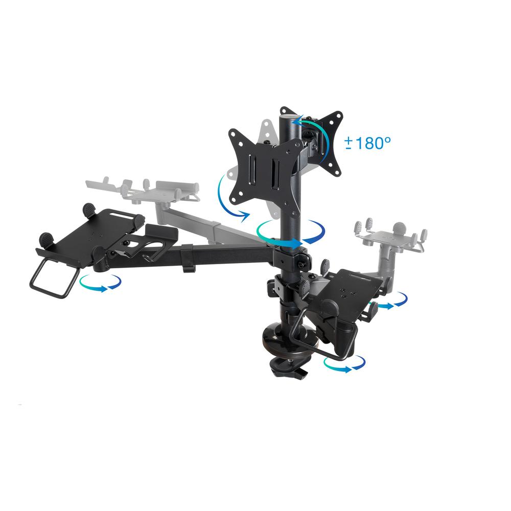 SOPORTE MESA TOOQ HASTA 32" VESA 100 X 100 MAX 9KG/BRAZO