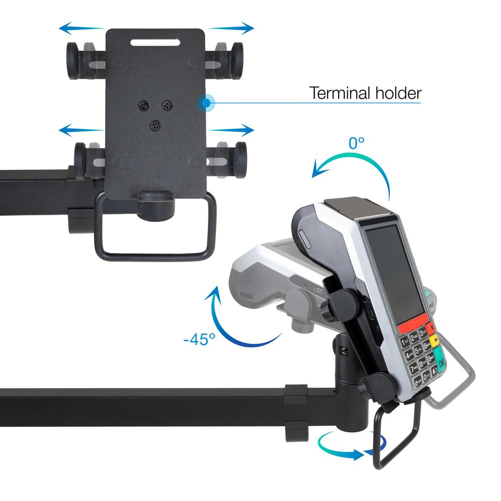 SOPORTE MESA TOOQ HASTA 32" VESA 100 X 100 MAX 9KG/BRAZO