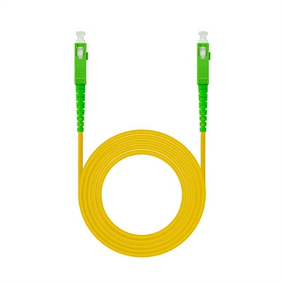 LATIGUILLO CABLE FIBRA OPTICA MONO NANOCABLE SC-APC LSZH AMARILLO 5M