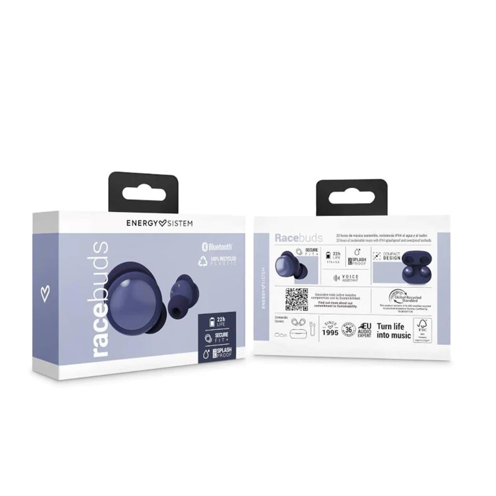 AURICULARES ENERGY SISTEM NAVY RACEBUDS BLUETOOTH AZUL