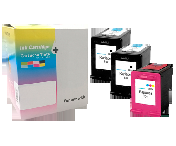 PACK DE TINTAS COMPATIBLES DAYMA HP N303 XL REMANUFACTURADO (EU) (MUESTRA NIVEL DE TINTA) 2X BK / 1X CMY