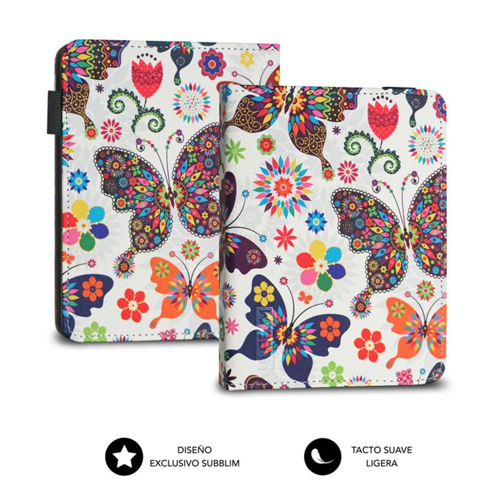 FUNDA SUBBLIM CLEVER EBOOK CASE 6" MARIPOSAS