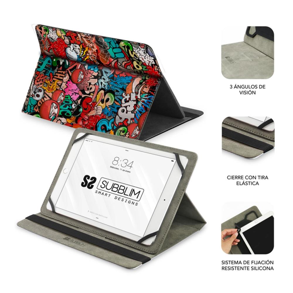FUNDA SUBBLIM TRENDY CASE PARA TABLET 10.1" GRAFFITI
